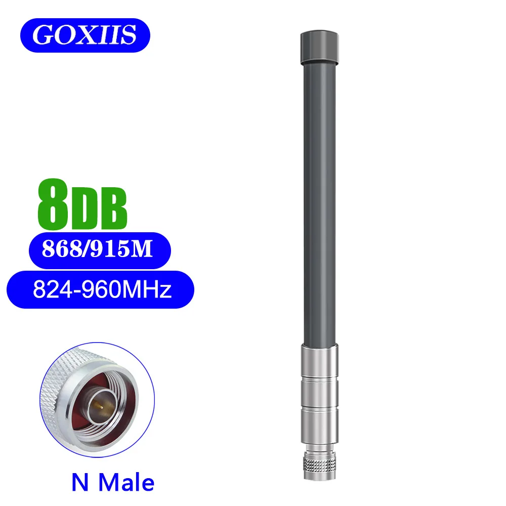 868mhz 915mhz LoRa Antenna 8dbi Omni-Directional N Male Outdoor Fiberglass Waterproof  Antennas for Helium Hotspot Miner