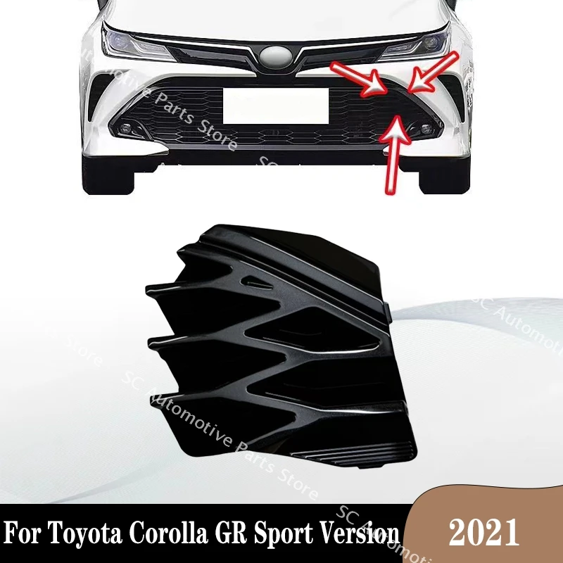 

Front Bumper Tow Towing Eye Hook Cover Cap Trailer Cover Trim For Toyota Corolla GR Sport Version 2021 Front Bumper Tow Hook
