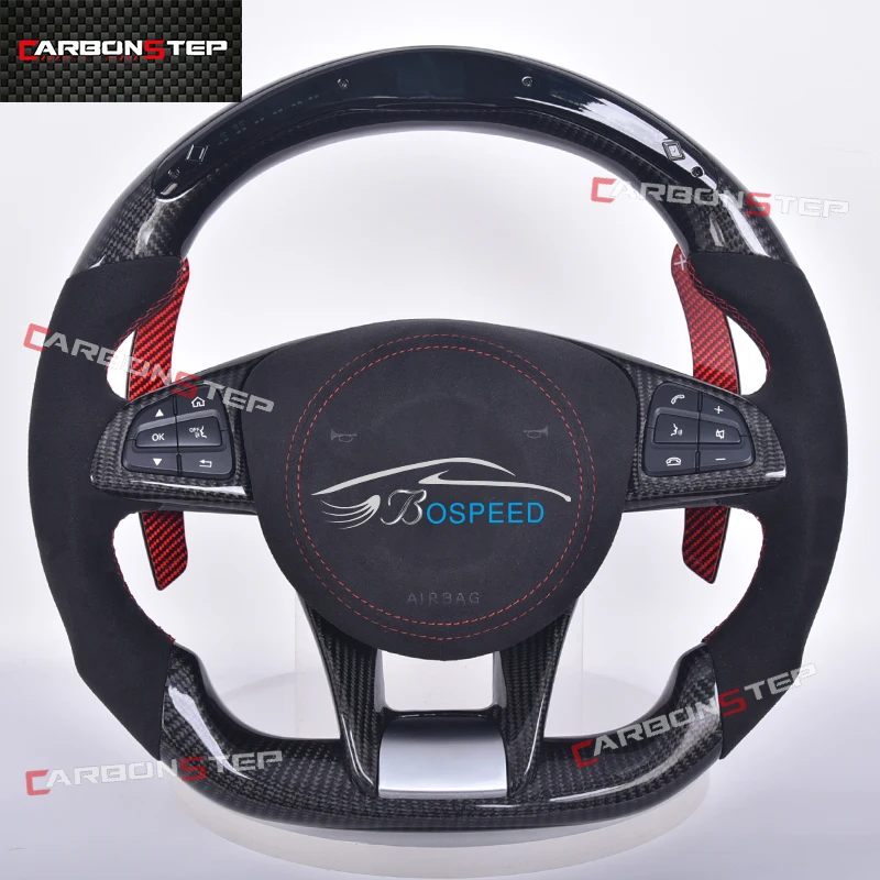 

Fit For Audi A3 8V A4 B8.5 A6 C8 A1 Q3 Q8 S3 8V S7 Rs3 Rs4 TT 8J MK1 R8 SQ5 Racing Forged Carbon Fiber Led Cars Steering Wheel