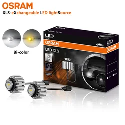 OSRAM LED XLS L1 LED światła przeciwmgielne dwukolorowe białe i żółte światło ulepszenie samochodu wymienne źródło światła LED 12Y3 L1CB L1BNE WY02, 2 szt.