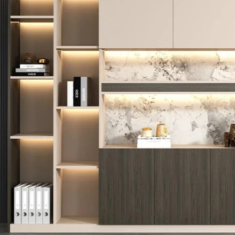 

File Cabinet Shelf Locker Bookcase Wooden Information Metal Storage Open Cupboards Armoire De Rangement Home Office Furniture