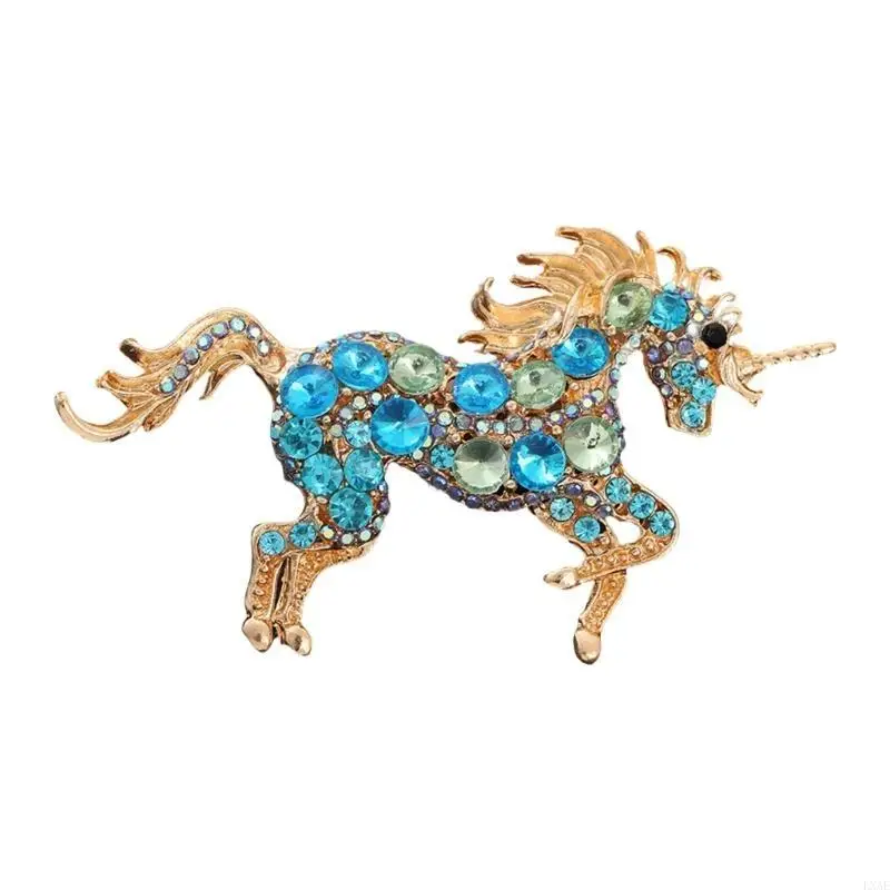 Fashionable Unicorns Brooch Alloy Construction for Outfit Enhancement