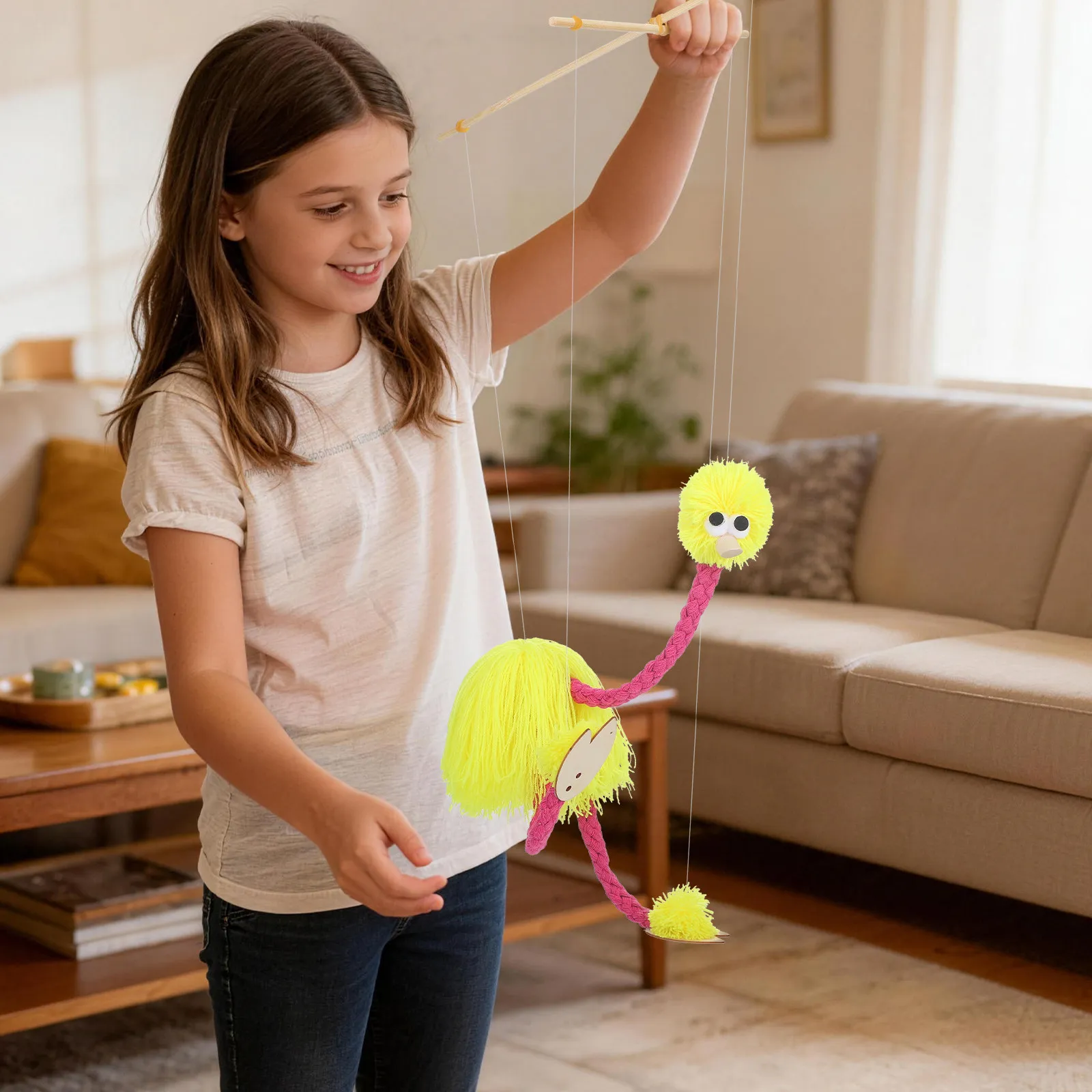 

Marionettes Puppet Animal Design Marionette String Puppet Show Prop Kids Funny Interactive Performance Animal Show Supplies