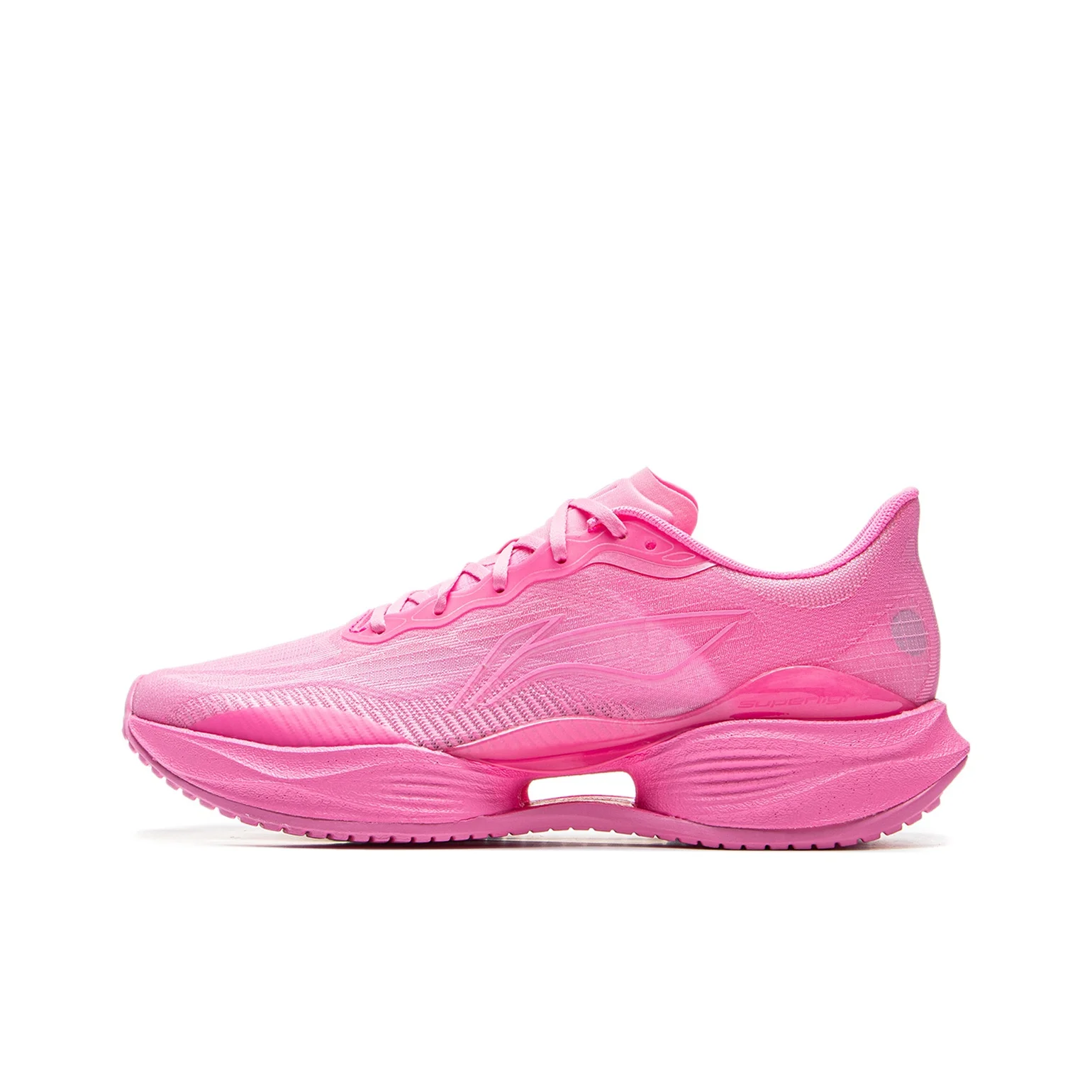 Li Ning Ultra Light 22 Low top Casual Long Distance Running Sprint Running Shoes Women's Rose Red ARBV002-37