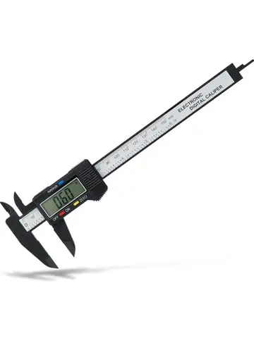 1PC Plastic Digital Vernier Caliper Digital Display Caliper Mini Text Play Caliper Student Vernier Ruler 0-150mm Measuring Tool