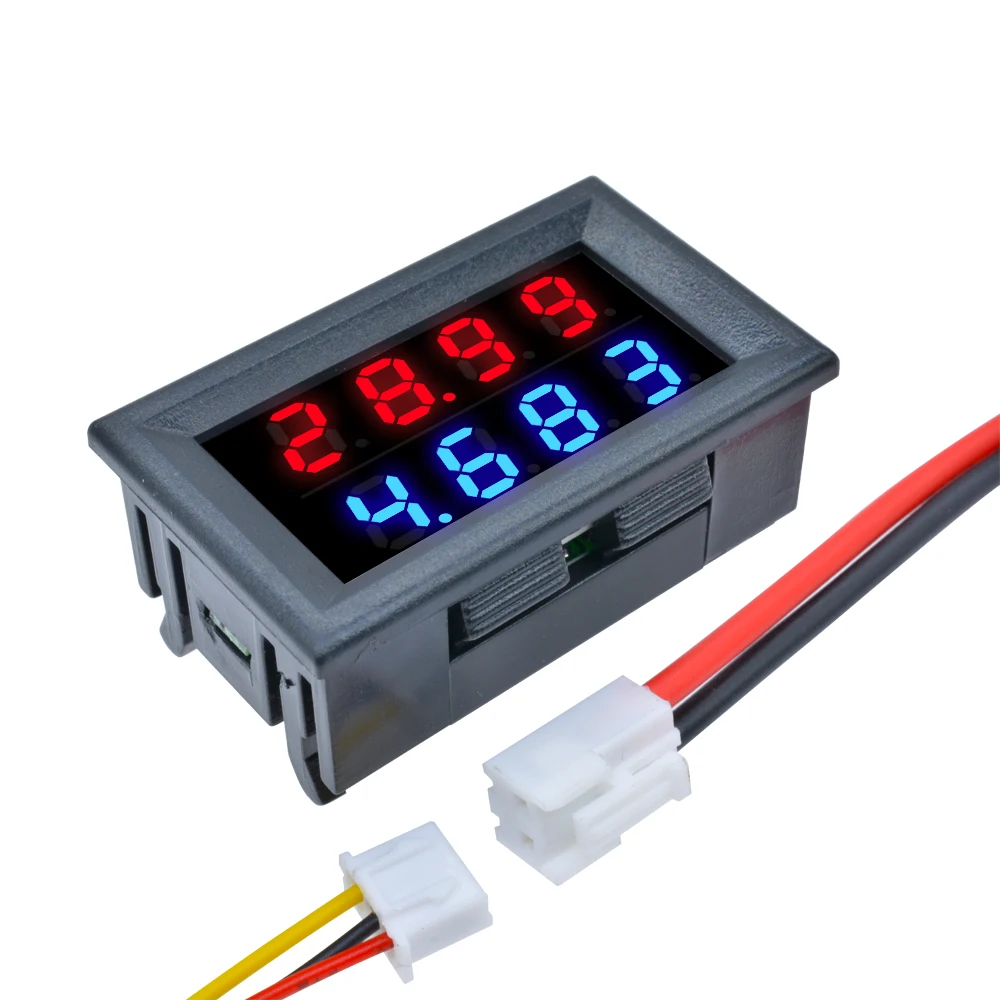 DC 0-200V 10A Electronic Digital Voltmeter Ammeter 0.28\'\' LED Display Voltage Regulator Volt AMP Meter Tester