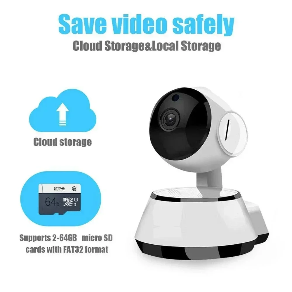 Câmera IP Inteligente Sem Fio V380 Pro, Rastreamento Automático de Vigilância Humana, HD Cloud, Rede Smart Home CCTV, Câmera Wi-Fi