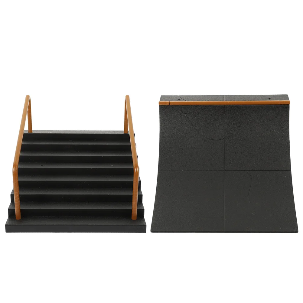 Ensemble d'obstacles de touche, 2 pièces, Mini accessoires de parc de patins de haute qualité pour garçons et filles, accessoires de jeu de Skateboard à doigts