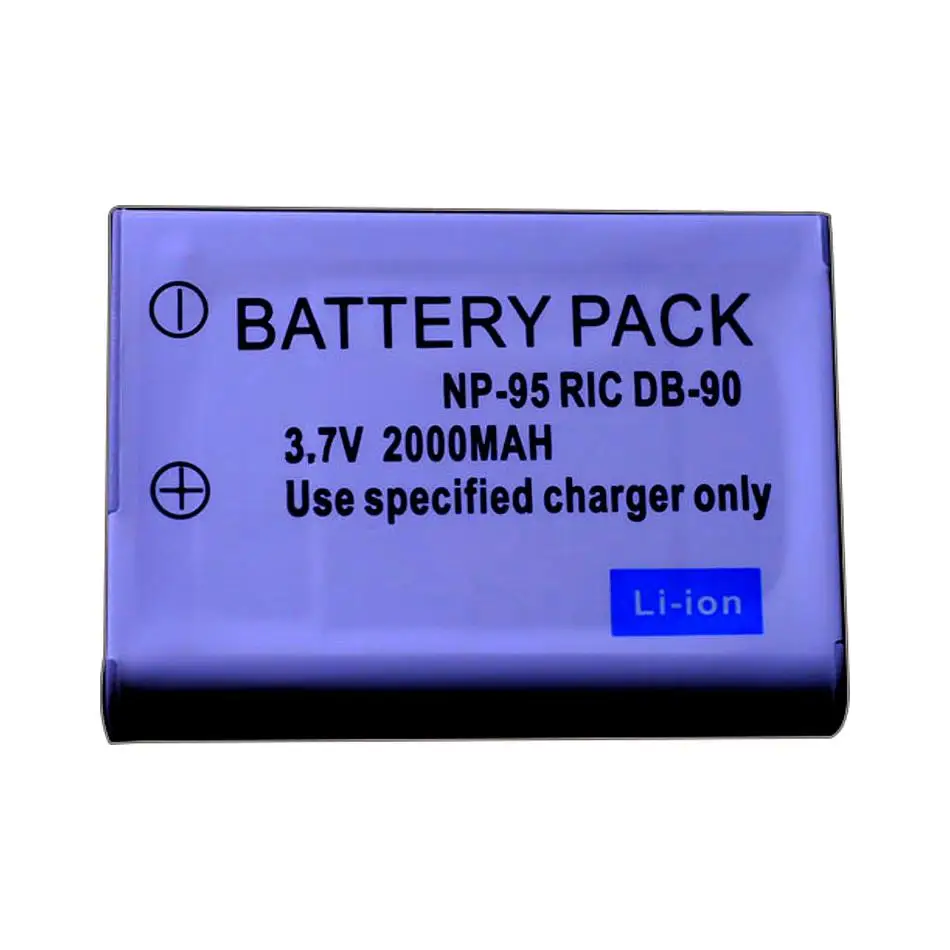 NP-95 Camera Battery For Fujifilm FinePix F30 F31fd Real 3D W1 X-S1 X100 X100s For RICOH GXR 2000mAh High Quality