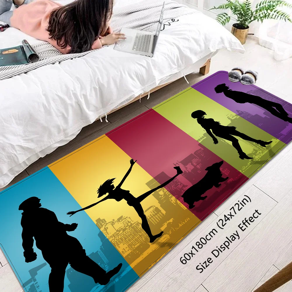 

Cowboy Bebop Floor Mat Floor Mat Rectangle Anti-slip Home Soft Badmat Front Door Indoor Outdoor Mat Welcome Doormat