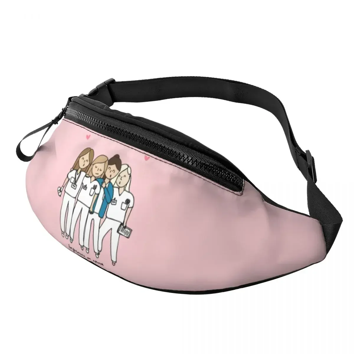 

Casual Best Friendship Medica Doctor Nurse Fanny Pack for Running Men Women Crossbody Waist Bag Phone Money Pouch
