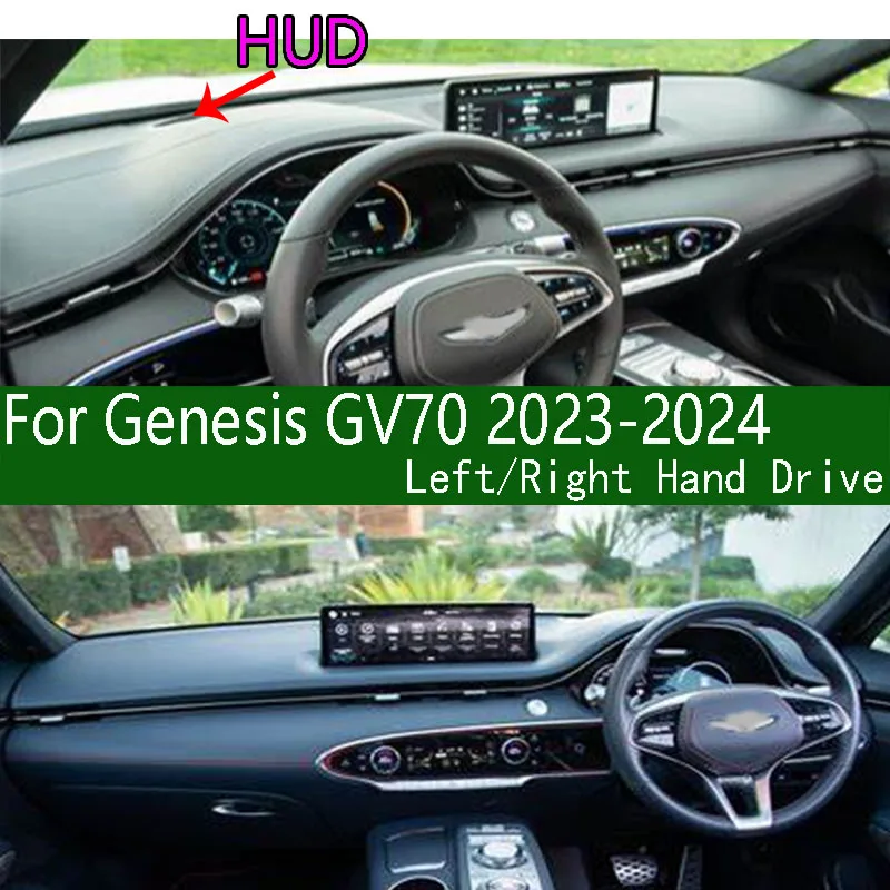 For 2023 2024 2025 Genesis GV70 Dashmat Anti-Slip Dash Mat Dashboard Cover Instrument Panel Protective Pad