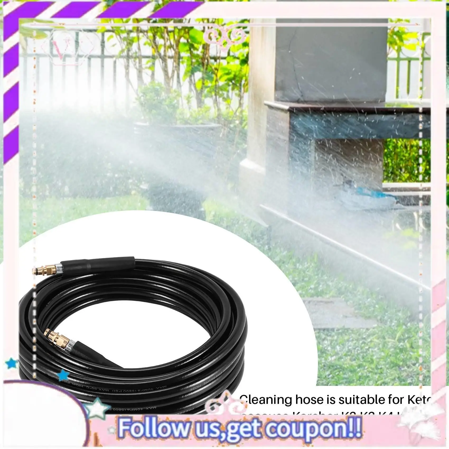 

A76T-10M мойка высокого давления E очиститель воды чистый шланг для мойки автомобиля для Karcher K2 K3 K4 K5 K6 K7