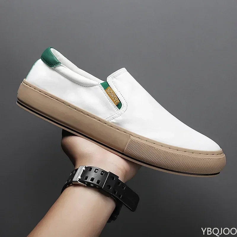 2024 Casual Canvas Shoes Men Fashion Solid Color Classic Outdoors Low Help Footwear Men Comfortable Breathable Skateboard Shoes