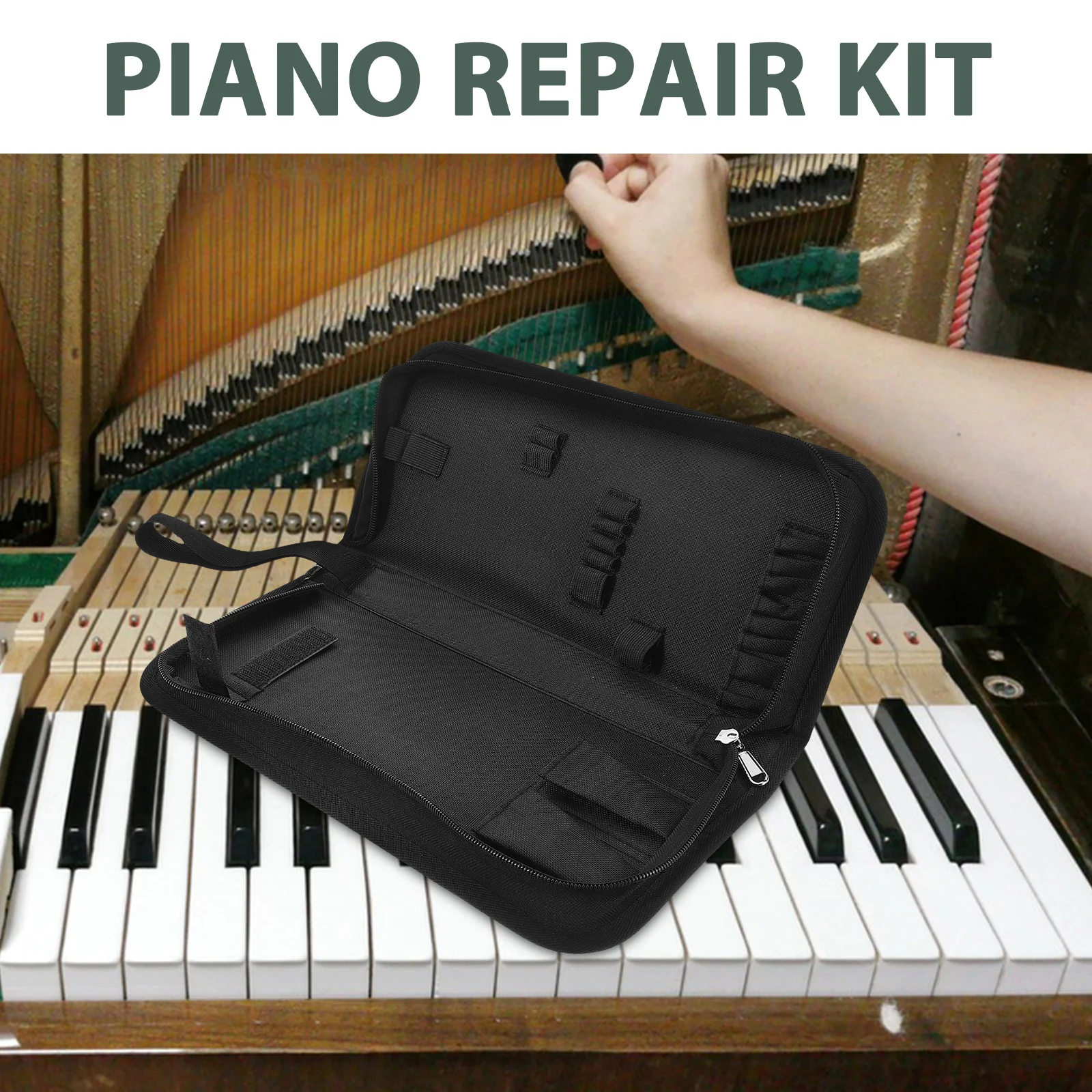 Versatile Portable Tuning Tools Storage Case for Various Instruments Sturdy and Practical Kit Storage Container