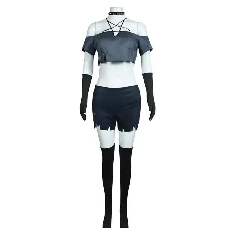 Loona Women Costume Cartoon Helluva Cosplay Boss Roelplay Outfits Neacklace Glvoes Sockings Set Halloween Party Suitsb;4.f'7;j,3