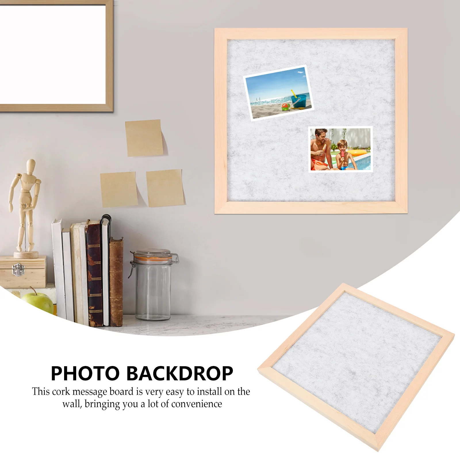 1 قطعة DIY حائط الخلفية الفلين لوحة الإعلانات للفصول الدراسية المنزل عرض الصور رسائل تذكير الديكور #5