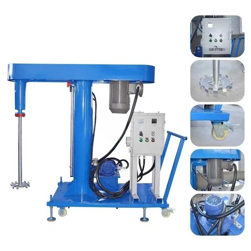 High-Speed 22Kw Dispersion Dissolution Machine Paint Ink Coating Pigment Printing Mixing Making Equipment