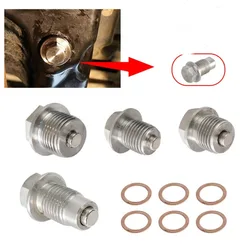 M12/14/16/18 1.25 1.75 1.5 Stainless Steel Neodymium Magnetic Engine Oil Drain Plug