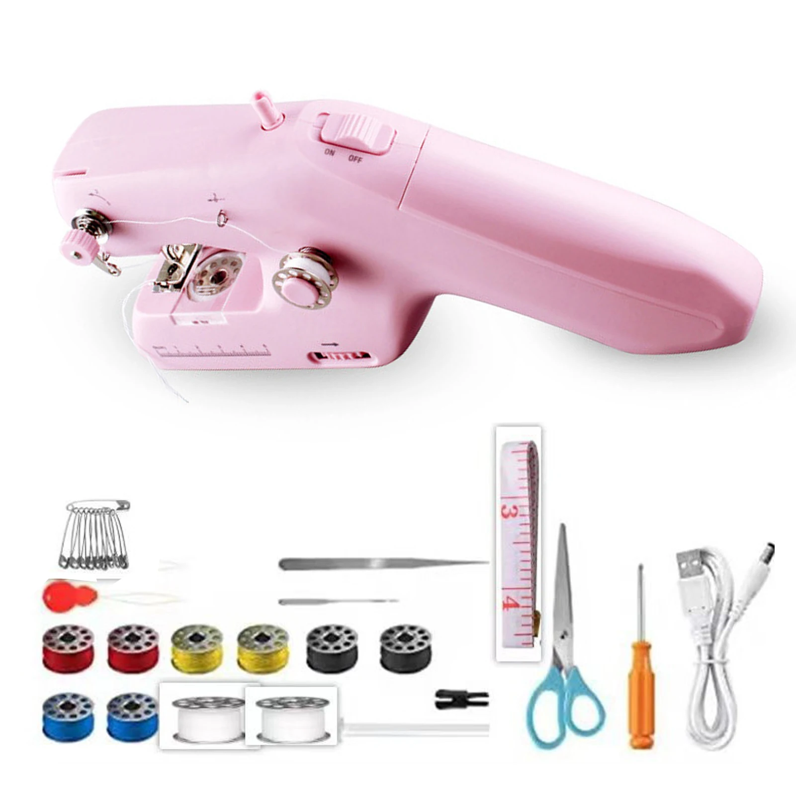 

Portable Machine, Mini Portable Electric Sewing Includes Accessories, Operate, and Easy to Clothing, Travel, and