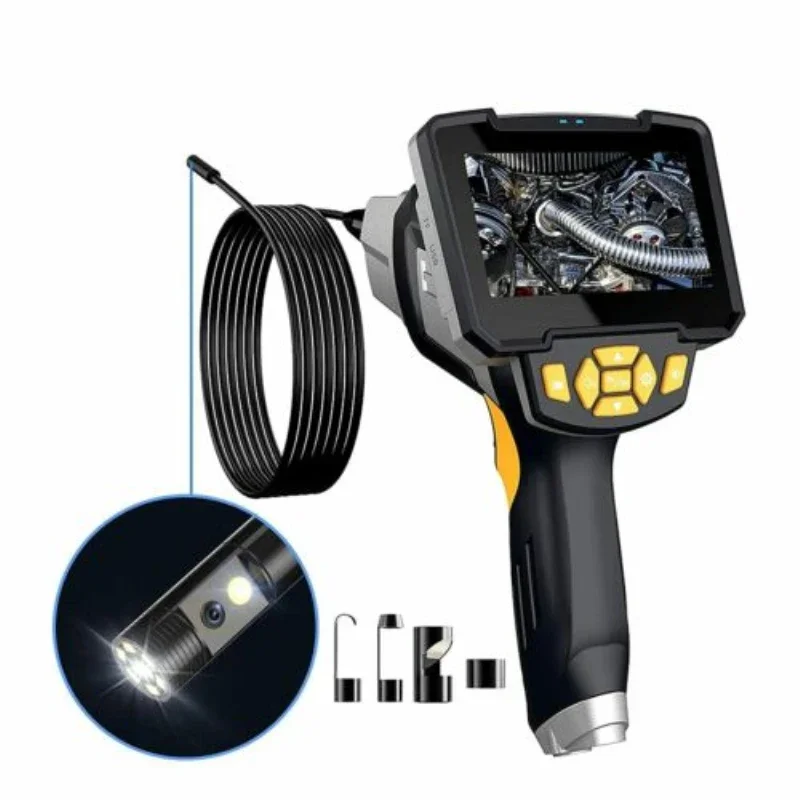 

8.0mm 4.3 Inch HD 1080P Handheld Endoscope Camera 1/5/10M Single/Dual Lens Pipe Inspection Engine Sewer Borescope Tool Case