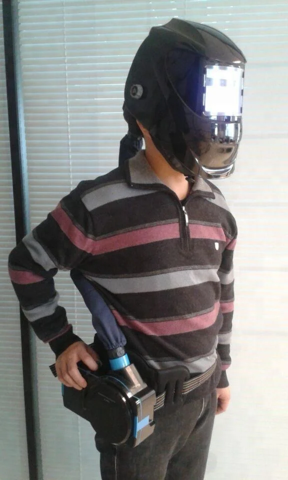 TH2 Solar-Powered Welding Helmet with Fresh Air System Auto-Adjustable Grinding Feature