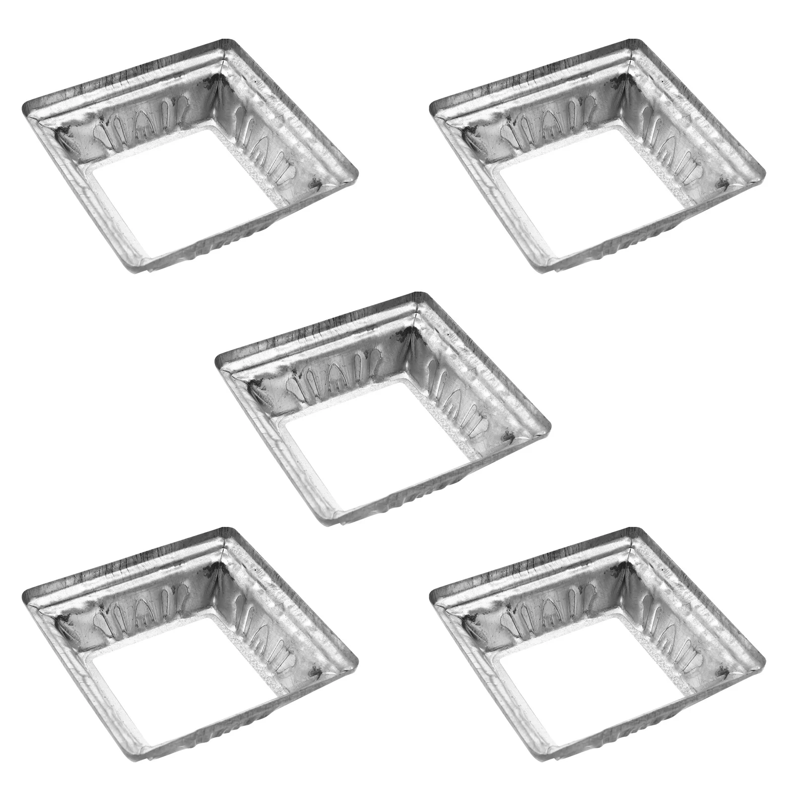 

50pcs Iron Post Base Cover Metal Railing Support For Deck Porch Handrail Fence Pavilion Log Cabin Railing Trim Anchor