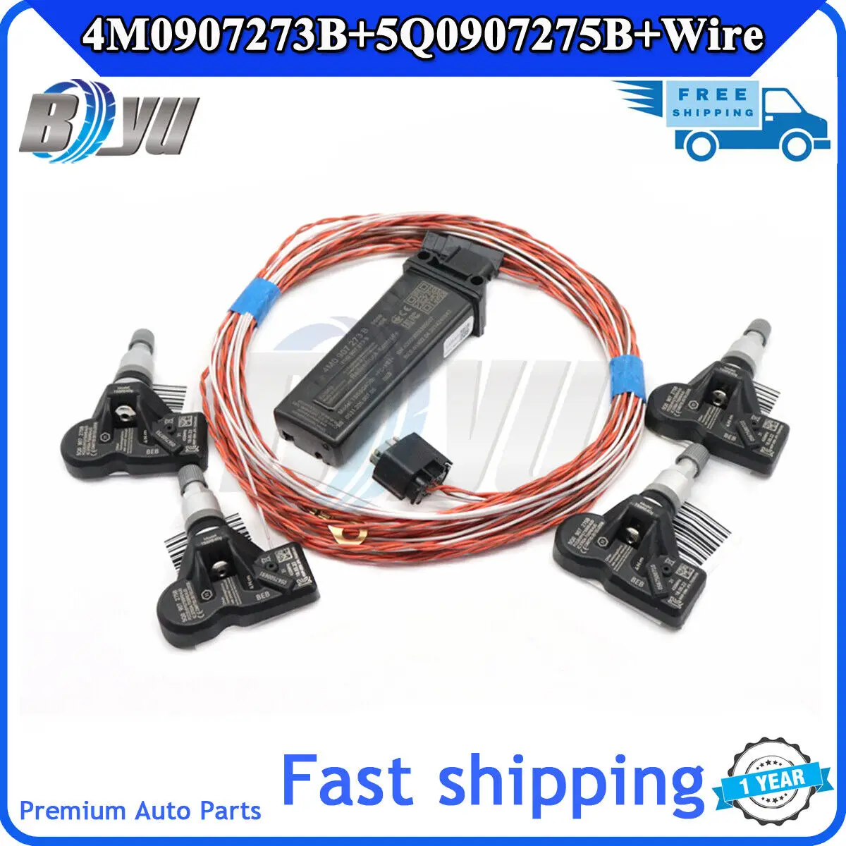 4M0907273B 5Q0907275B  TPMS Tire Pressure Sensor Monitoring System For AUDI A3 A4 B9 Q2L Q3L A5 A6 A7 A8 Q7 Q8 Q5L 2018-2022