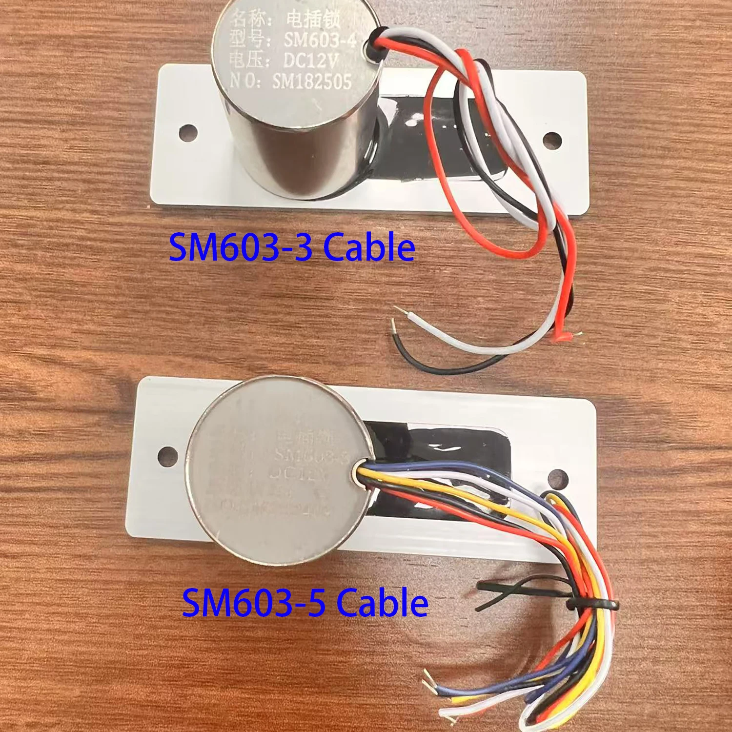 DC 12V Mini Electric Bolt Lock Fail Safe Waterproof Concealed Electric Door Lock 3/5 Wires Feedback Lock Outdoor Time Delay