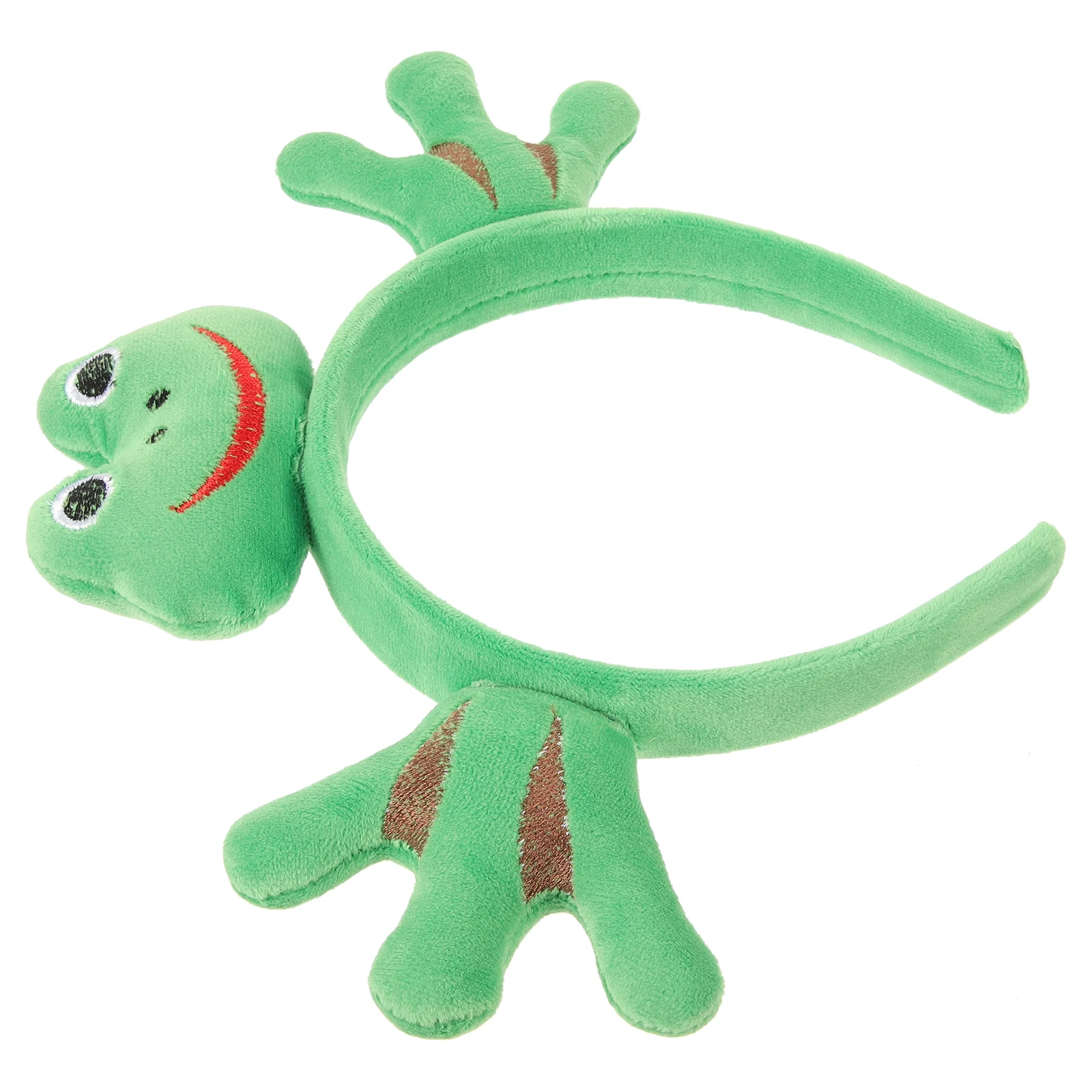 

Fabric Headband Cartoon Plush Frog Palm Buckle Hairpin (1# Cross-hand Headband) Travel Sponge