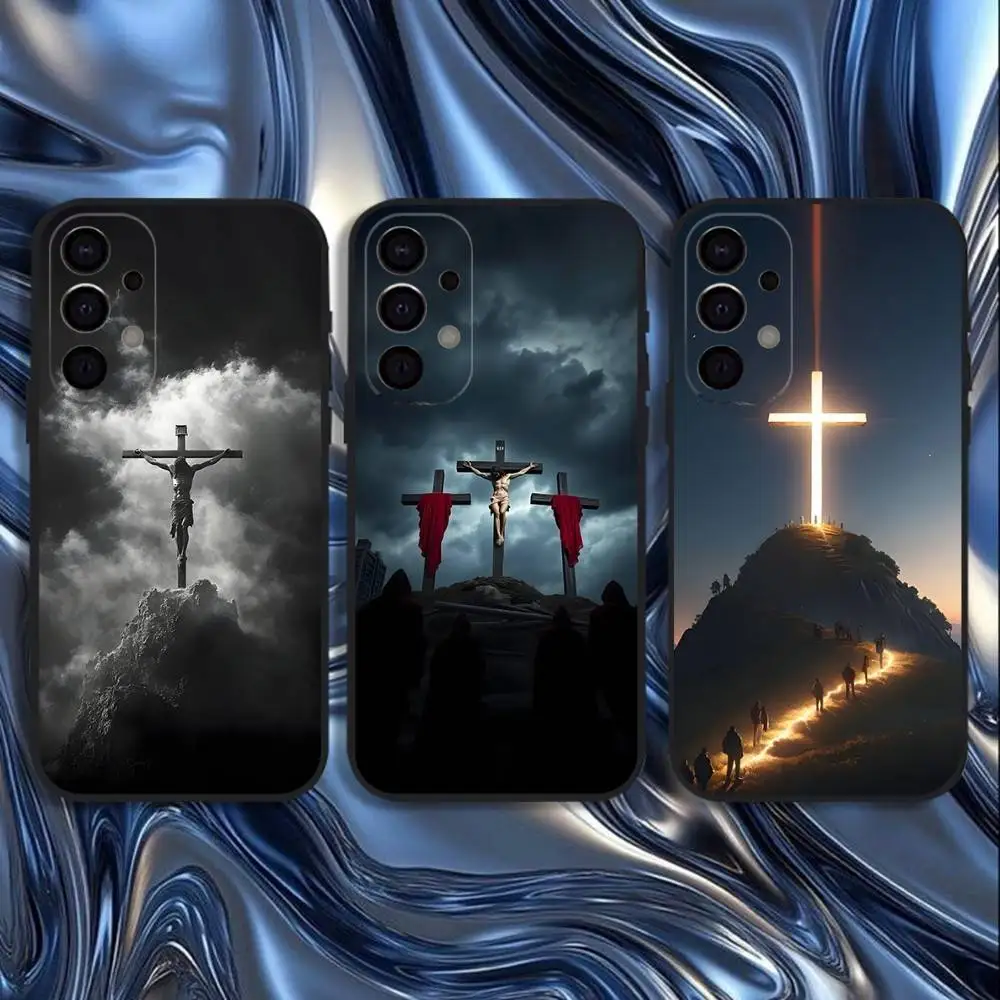 

Faith Christian Religious Jesus Phone Case For Samsung S25,S24,S21,S22,S23,S30,Ultra,S20,Plus,Fe,Lite,5G Black Cover