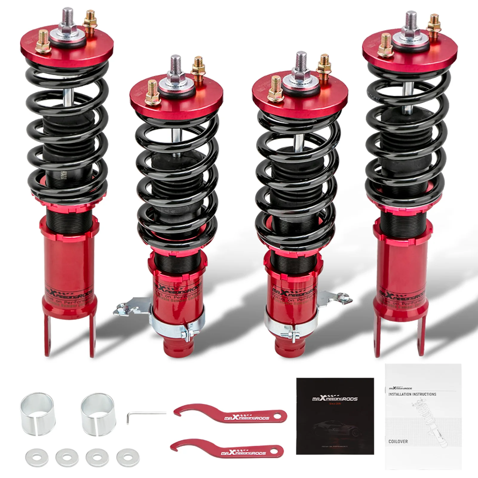 MaXpeedingrods Adjust Coilover Strut Shock For Honda CRX 1989-1991 ED8 ED9 EE8 Adjustable Height Shock Absorbers Struts