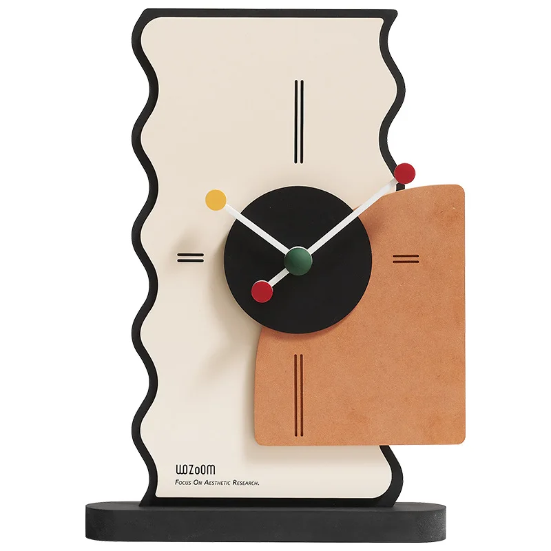 Reloj de escritorio casi simple, adorno, accesorios para el hogar, estudio, dormitorio, decoración de habitación, reloj de alta gama