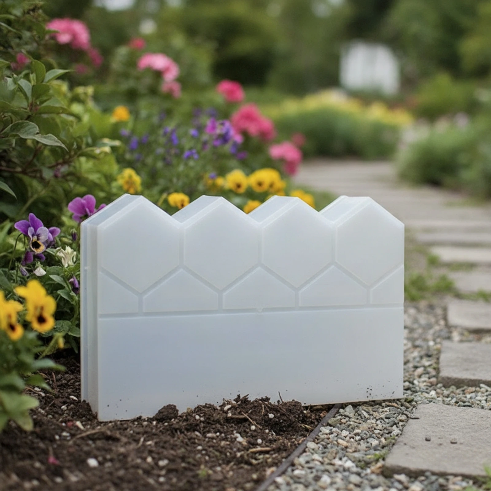 Concrete Border Mold Reusable Border Brick Mold Heavy-Duty Flexible for DIYers, Landscaping, Garden