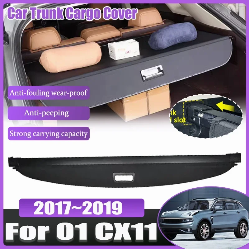 

Car Trunk Cargo Cover for Lynk & Co 01 CX11 2017 2018 2019 Luggage Rear Tray Shielding Shades Retractable Organizer Accessories