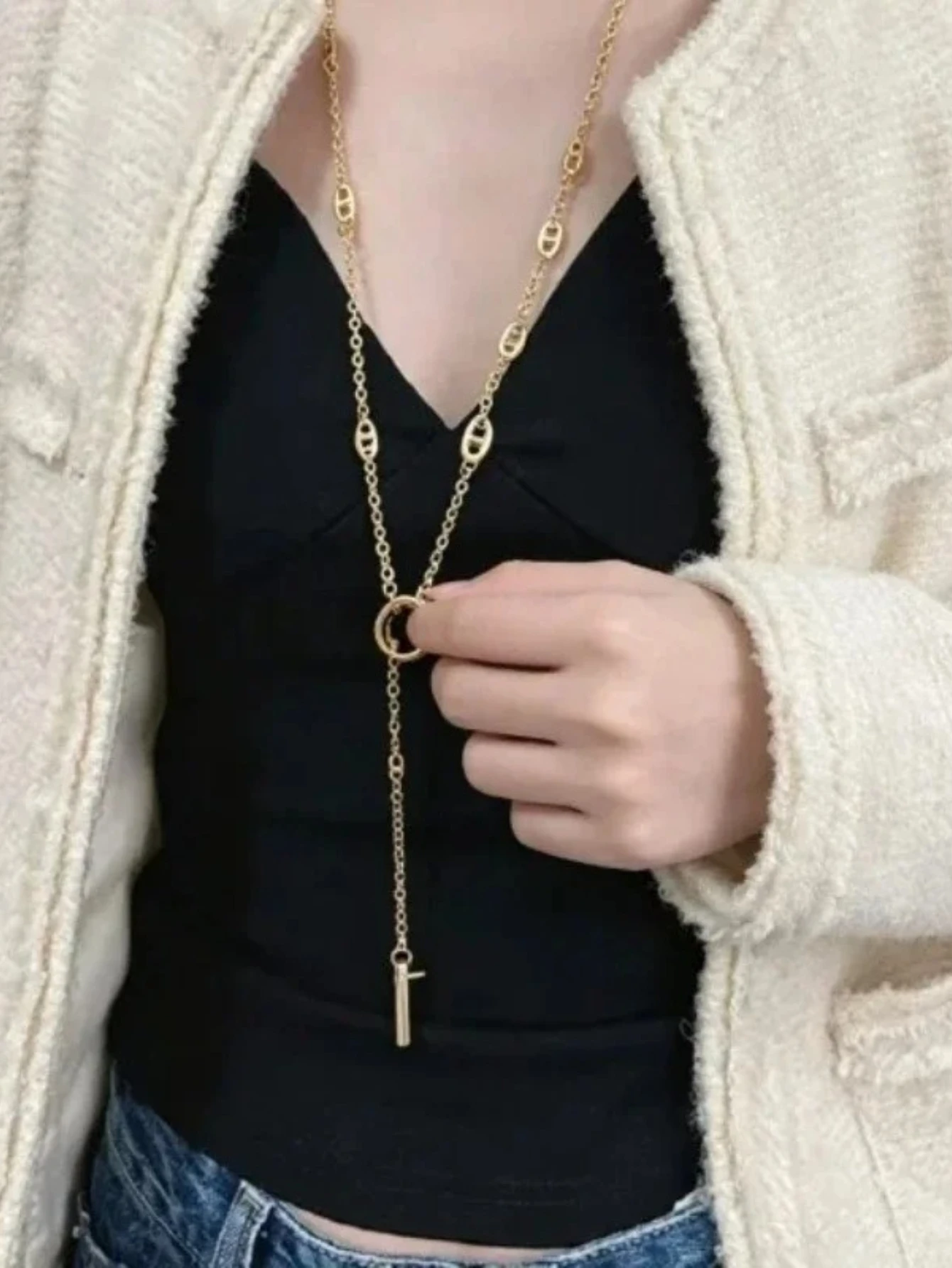 hot-selling stainless steel couple necklace, multi-functional multi-layer bracelet, the same for men and women