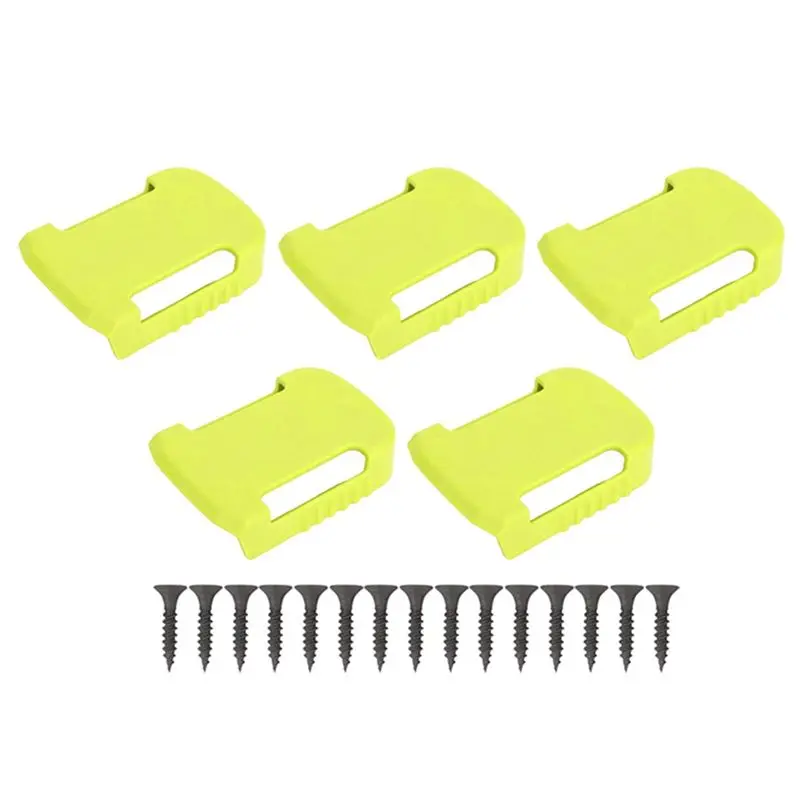 ABSJ-5Pcs Battery Storage Rack Case For Kress Worx 5Pin 20V Battery Pylons Buckle Holder Wall Mount Dock Holder