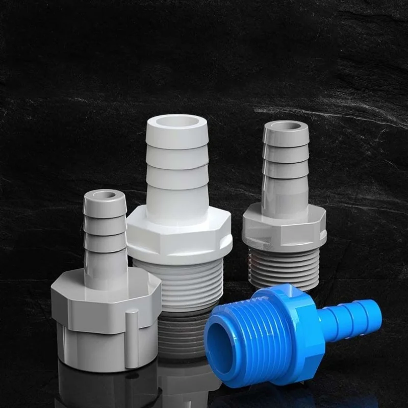 White /Blue/Gray PVC Hose Quick Connector Hard Tube Plastic Pagoda Joint PVC Pipe Adapter Fittings OD 18.8 /20.4 /20.5/25.6mm