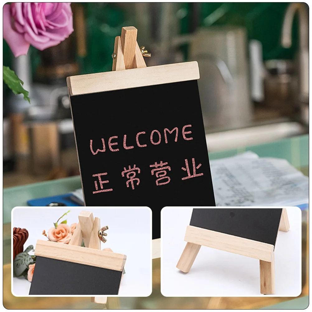 

2pcs Multi-Function Chalkboard Sign Board Message Supply Decorative Home Accessory Household Desktop Chalk Board For Notice
