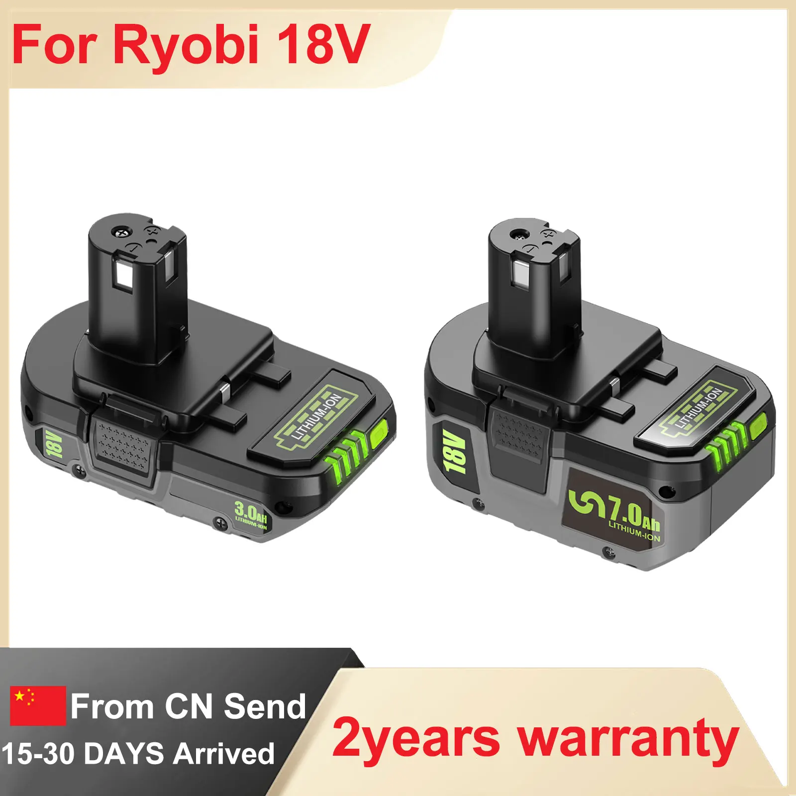 

Сменный аккумулятор Ryobi 18 В 3/7 Ач для Ryobi RB18L50 RB18L40 RB18L25 RB18L15 RB18L13 P108 P107 P122 P104 P105 P102 P103