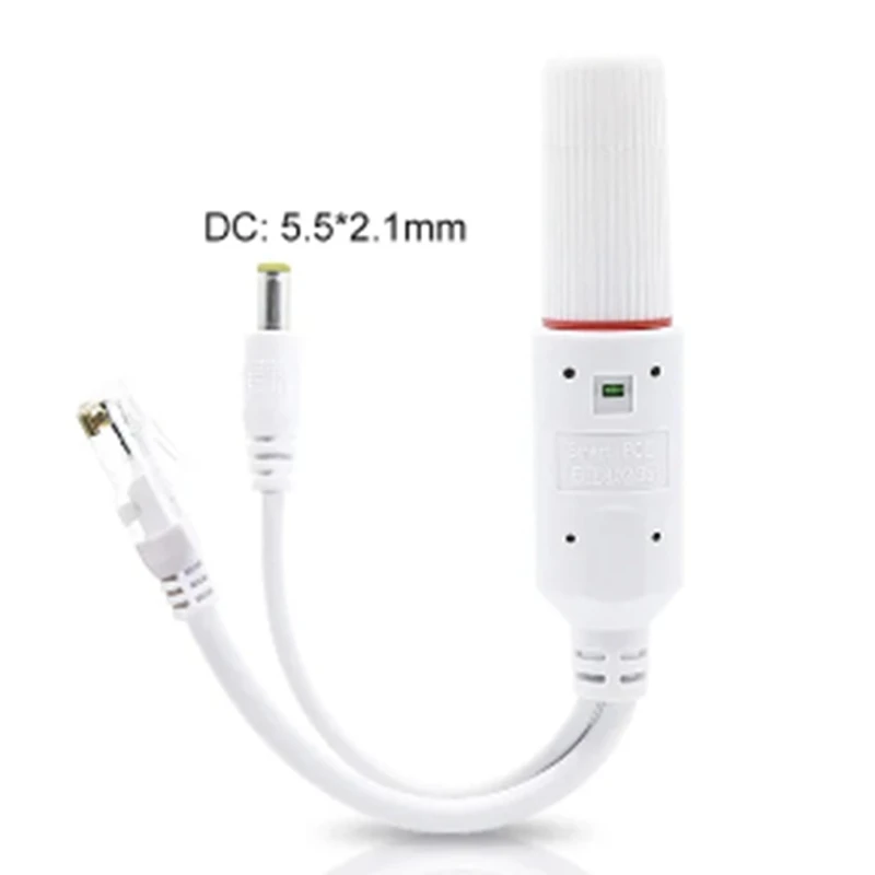 Waterproof 10/100Mbps Rj45 Port Poe Splitter IEEE802.3 Af Ethernet POE Adapter DC 12V Separator Input DC 24V Splitter