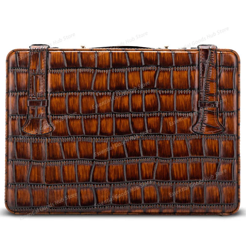 

Портативный кожаный футляр для сигар с ручкой, прочный корпус, подкладка из кедрового дерева для выдержки сигар, винтажный роскошный стиль