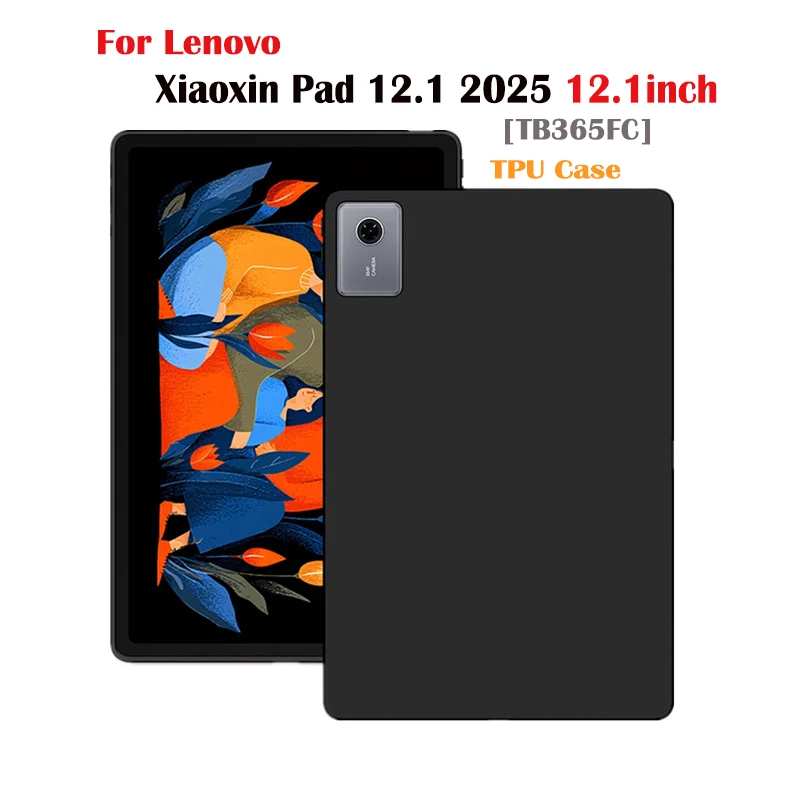 

Для Lenovo Xiaoxin Pad 12,1 2025 защитный чехол 12,1 дюйма TB365FC подушка безопасности противоударный силиконовый мягкий чехол из ТПУ чехлы для планшетов funda