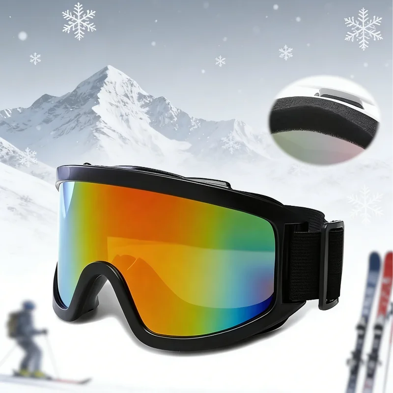 Outdoor Windproof Eye Protection Sand Proof Skiing Glasses Winter Outdoor Skiing Mountaineering Hiking Colorful Glasses