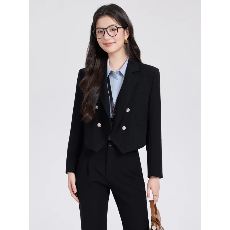 

Формальная одежда для женщин, наряд для собеседования в колледж, легкая деловая одежда, костюм для поездок на работу для миниатюрных женщин9128