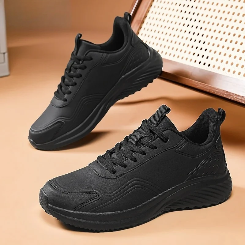 

Men's leather padded sports shoes autumn and winter light casual running shoes men's shoes Joker fashion shoes 39-48