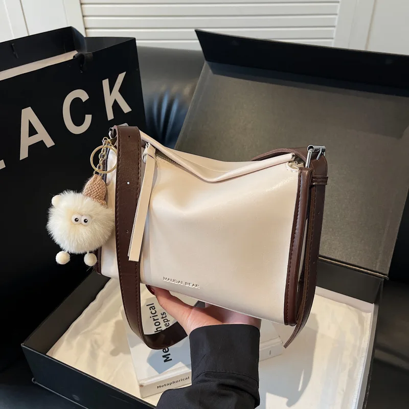 

Новая городская сумка-рюкзак 2025 года для университета, осенне-зимняя, элегантная сумка-тоут, модная сумка через плечо, повседневный простой стиль