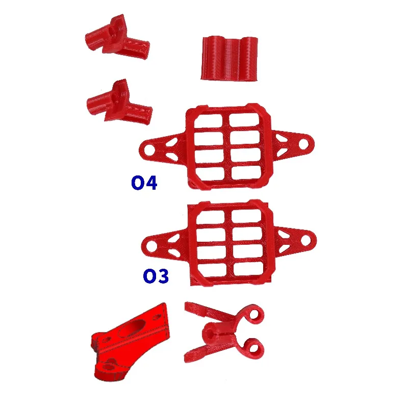HSKRC CC30 O4 Telaio per drone da corsa FPV canalizzato da 3 pollici in fibra di carbonio con parti di stampa 3D O4 PRO/O3/trasmissione di immagini HD analogiche