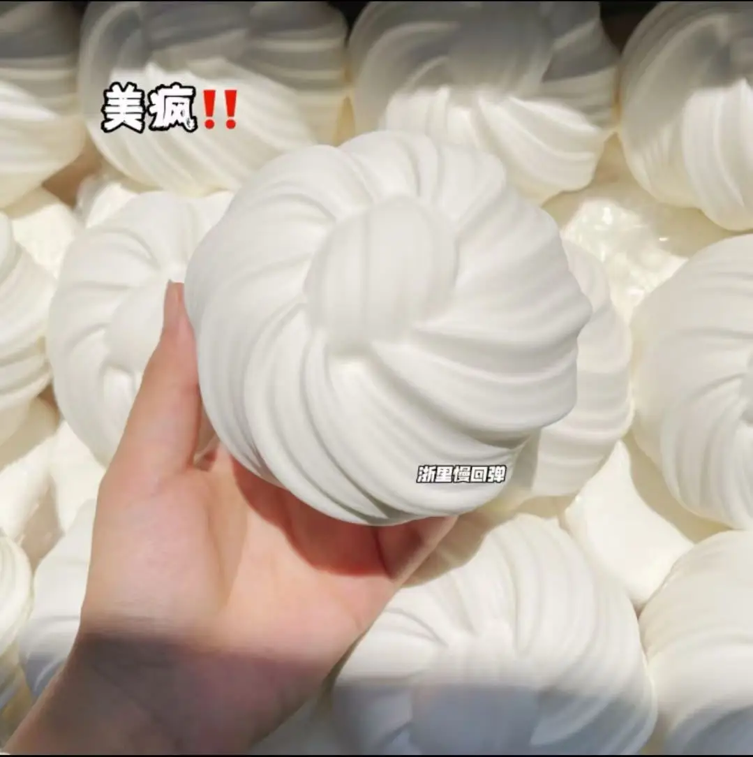 もちもちチーズホワイトブレッドスクイーズPUスローリバウンドトイ超ソフトリアルなパン面白いストレス解消発散フィジェット