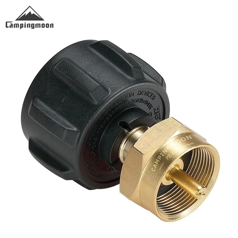 Outdoor PZ-101 Cross border North American Outdoor Camping Propane Bottle Inflatable Connector Brass Gas Cylinder QCC1 Adapter
